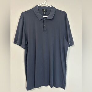 Men’s Calvin Klein Blue Polo Shirt Short Sleeve, Size XL